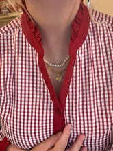 Load image into Gallery viewer, Arabella crimson red checked dress