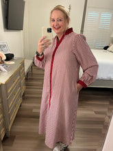 Load image into Gallery viewer, Arabella crimson red checked dress