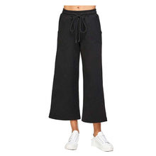 Load image into Gallery viewer, Textured Cropped Wide Pants