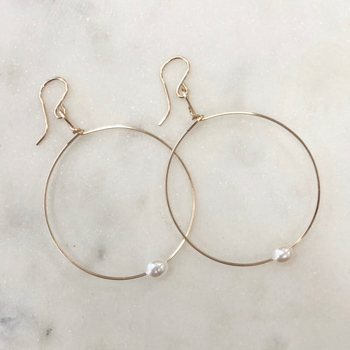 Breathe Hoop Earrings